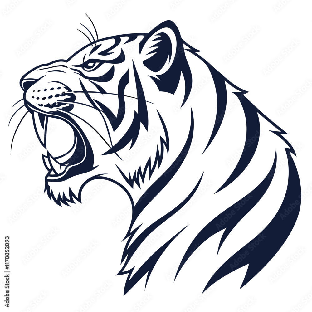 Obraz premium Tiger head icon