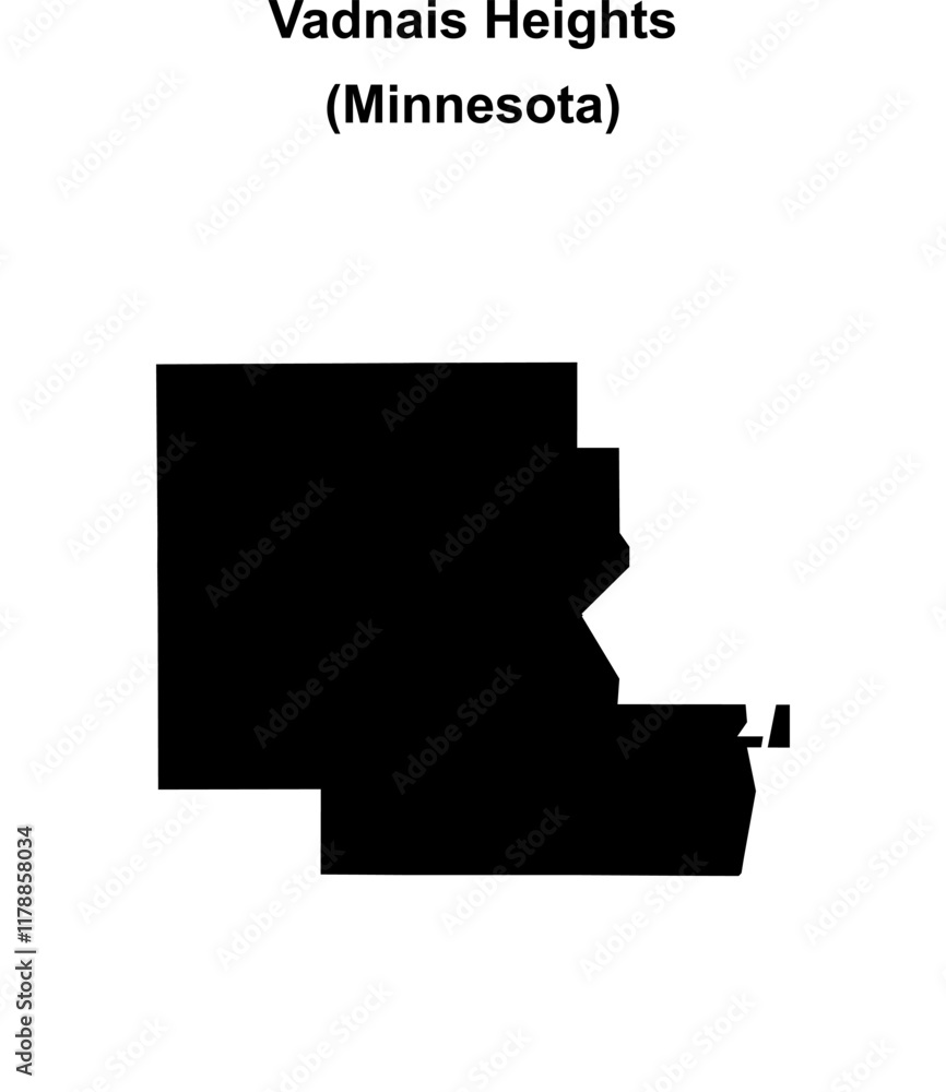 Vadnais Heights (Minnesota) blank outline map Vadnais Heights (Minnesota) blank outline map