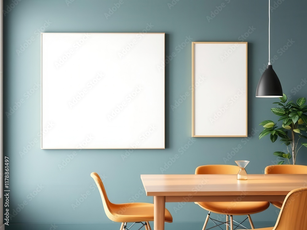 Professional office wall art mockup with a modern canvas design, business, corporate, interior design Professional office wall art mockup with a modern canvas design, business, corporate, interior design