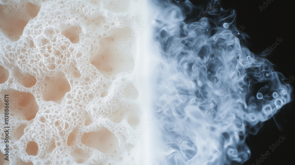 Naklejka premium Endothermic and Exothermic Processes with Thermal Imaging