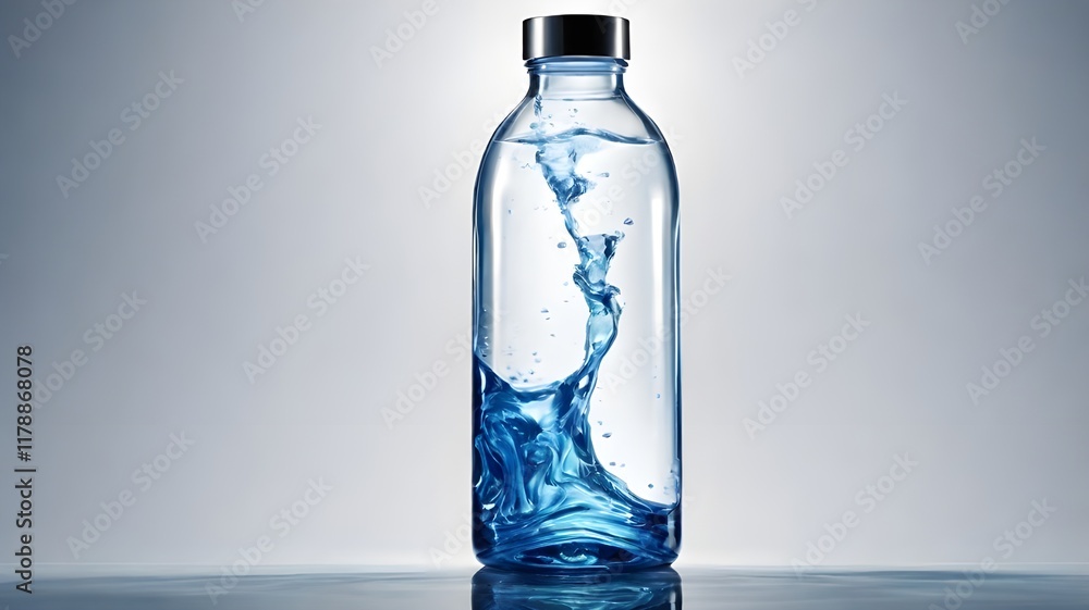 19. /imagine: an HD photograph of a water bottle with clear liquid that turns blue when poured into a glass.
19. /imagine: an HD photograph of a water bottle with clear liquid that turns blue when poured into a glass.
