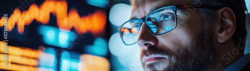 Focused Trader Analyzing Ma...
