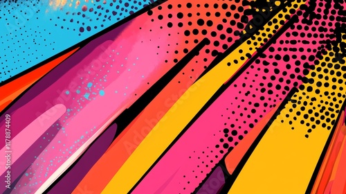 pop art style background, vector illustration