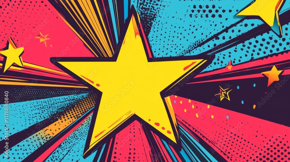 Fototapeta premium pop art style background, vector illustration