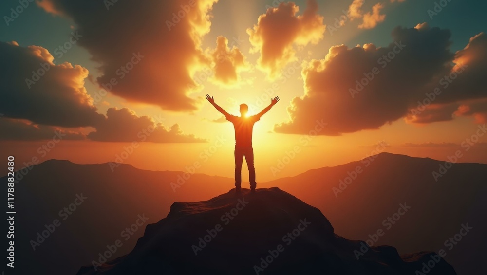 A palpable sense of hope and determination permeating the atmosphere urging forward, Professional stock photo, AI generated photograph A palpable sense of hope and determination permeating the atmosphere urging forward, Professional stock photo, AI generated photograph