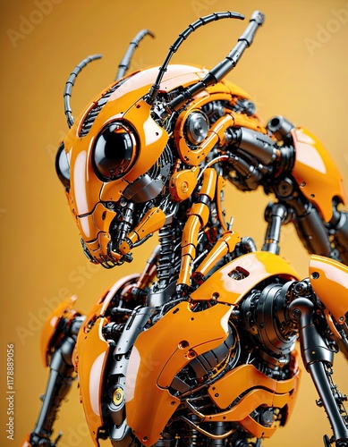 cyborg robot vector illustration