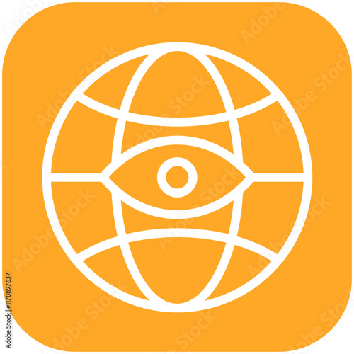 Worldview vector icon illustration of Lifestyles iconset.