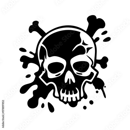 skull and crossbones vector