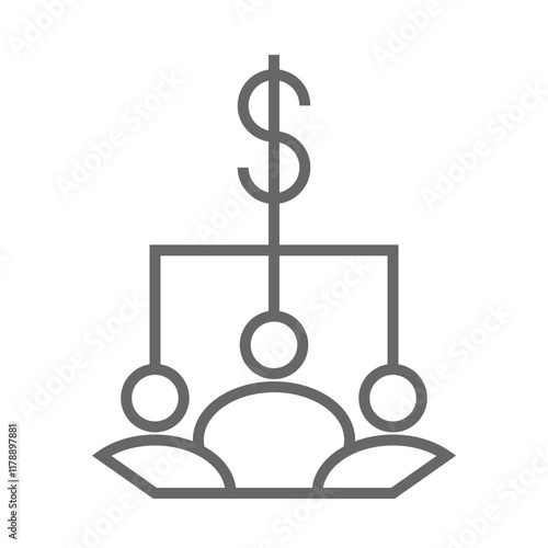 Dividend icon Design