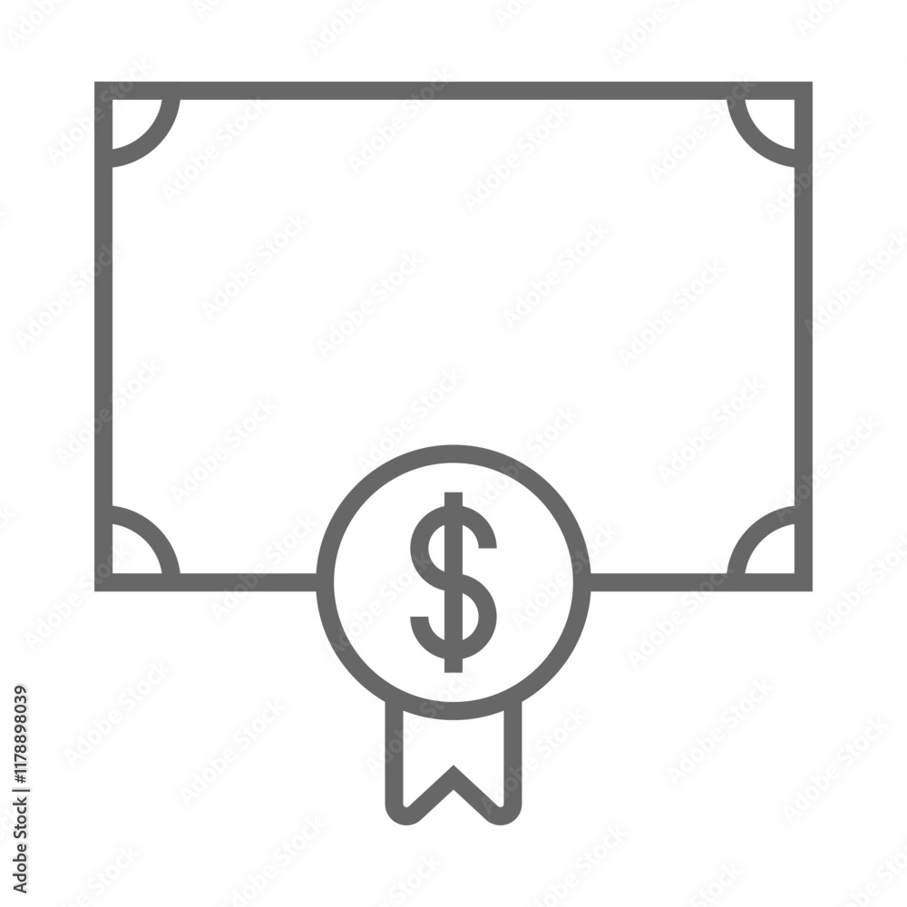 Share Certificate icon Design Share Certificate icon Design