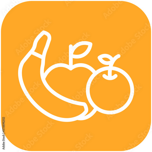 Fruit vector icon illustration of Lifestyles iconset.