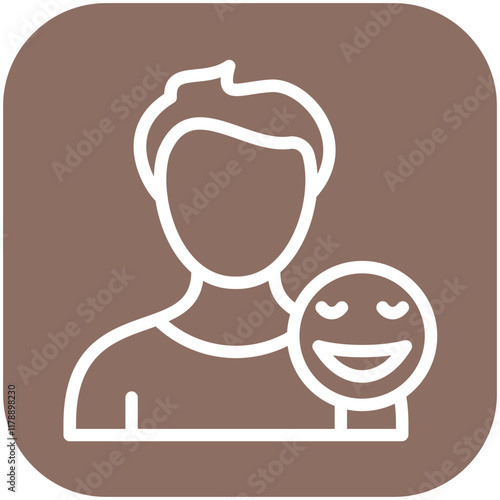 Happy vector icon illustration of Lifestyles iconset.
