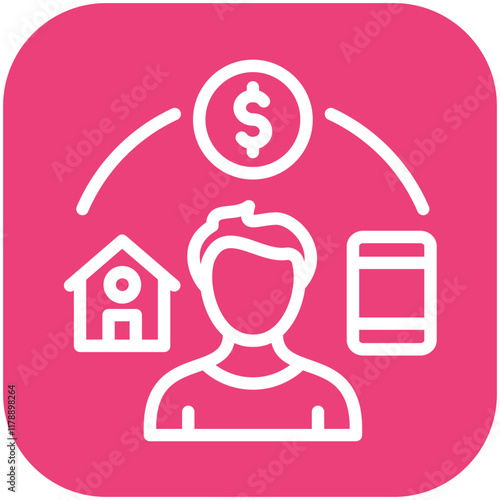 Expectation vector icon illustration of Lifestyles iconset.