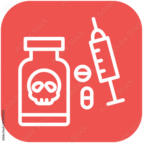 Drug Use vector icon illustration of Lifestyles iconset.