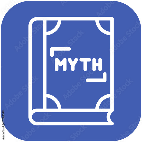 Literary Mythology vector icon illustration of Literature iconset.