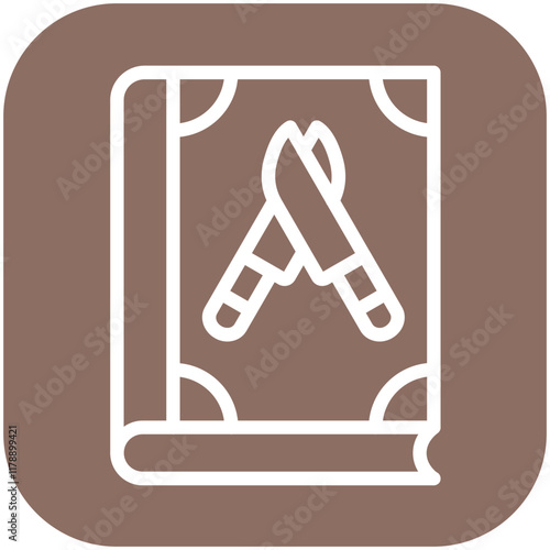 Literary Crime vector icon illustration of Literature iconset.