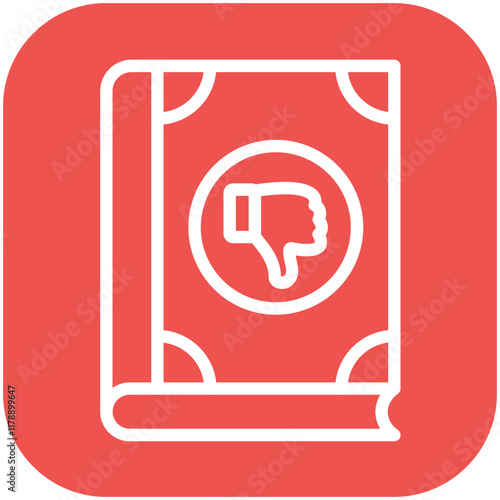 Criticism vector icon illustration of Literature iconset.