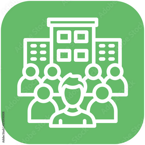 Society vector icon illustration of Protesting and Civil Disobedience iconset.