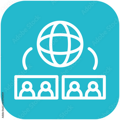 Diversity vector icon illustration of Protesting and Civil Disobedience iconset.
