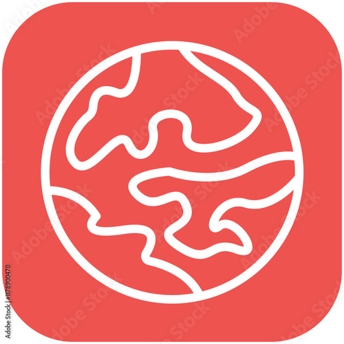 Earth vector icon illustration of Protesting and Civil Disobedience iconset.