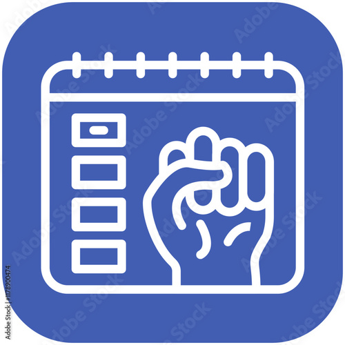 Event vector icon illustration of Protesting and Civil Disobedience iconset.