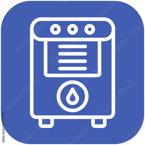 Dehumidifier vector icon illustration of Home Improvements iconset.