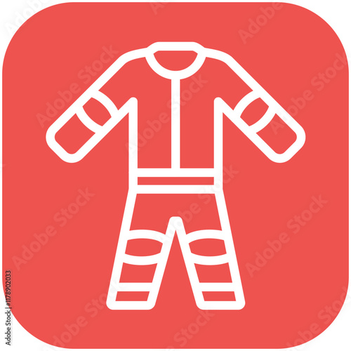 Coveralls vector icon illustration of Home Improvements iconset.