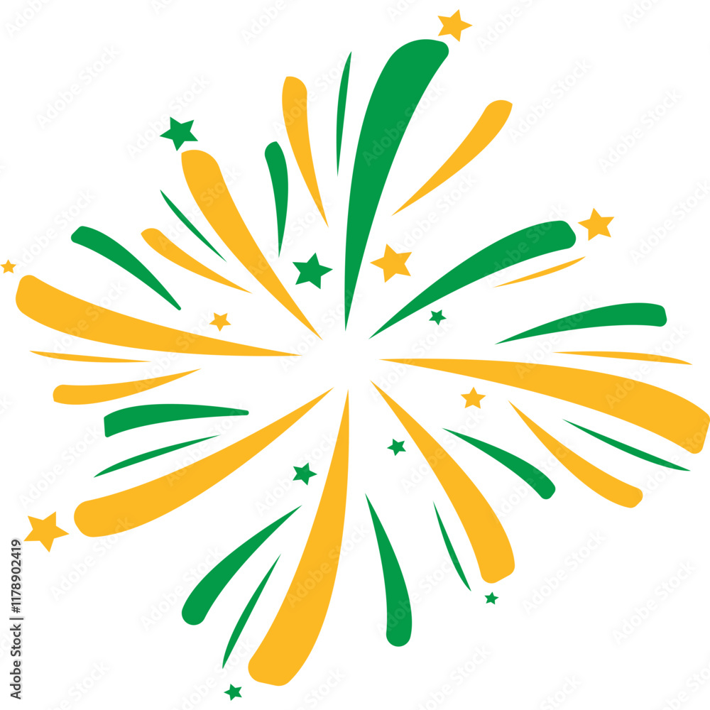 Fototapeta premium St. Patrick's Day Firework