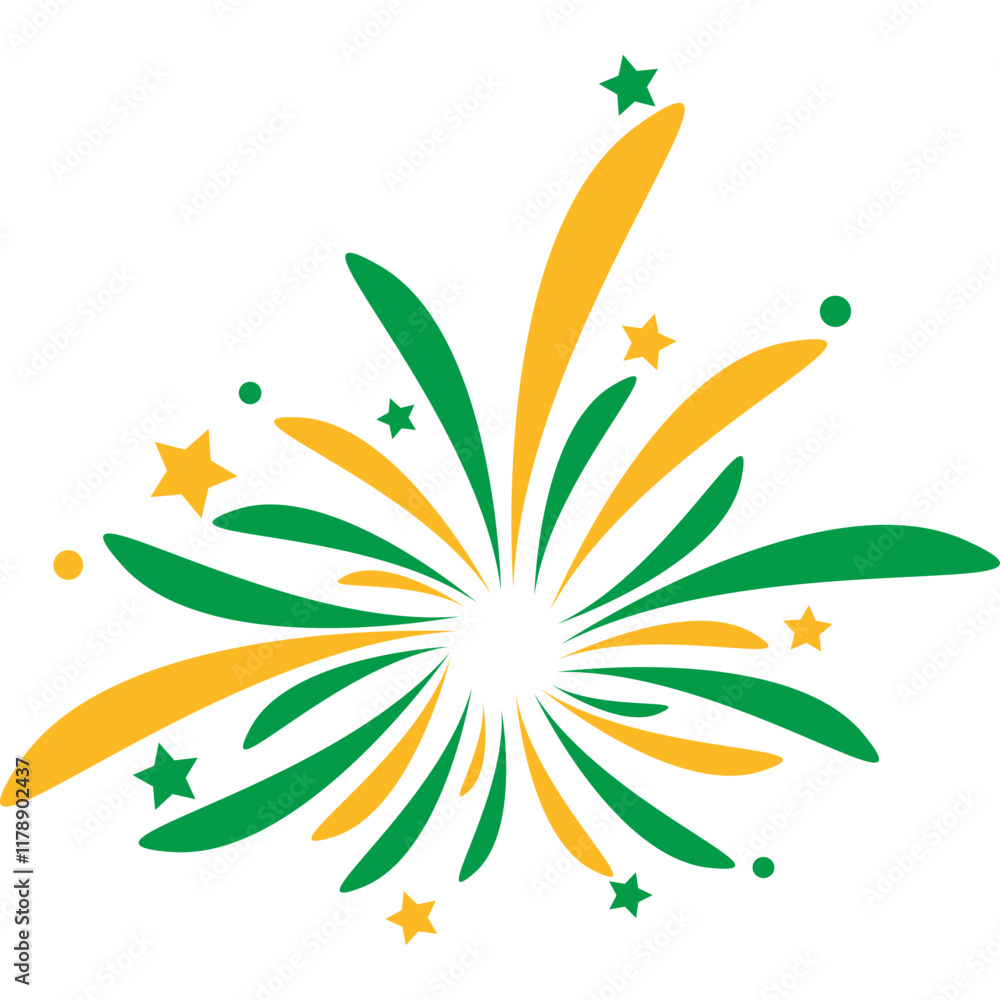 Fototapeta premium St. Patrick's Day Firework
