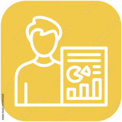 Human Analysis vector icon illustration of Human Resource iconset.