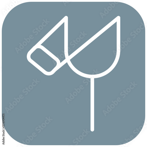 Slingshot vector icon illustration of Children Toys iconset.