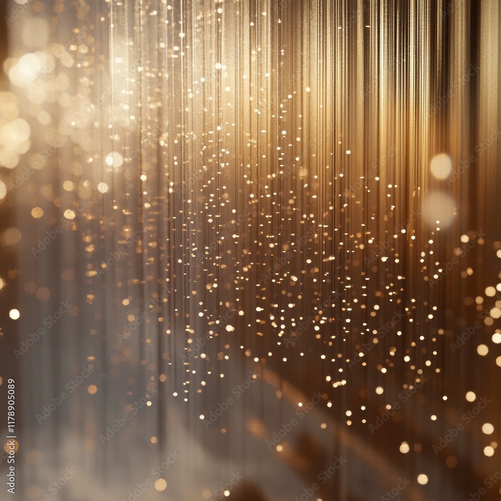 Explore a stunning realistic representation of big data through soft golden particles and vertical lines, creating a dynamic and ethereal atmosphere. Explore a stunning realistic representation of big data through soft golden particles and vertical lines, creating a dynamic and ethereal atmosphere.
