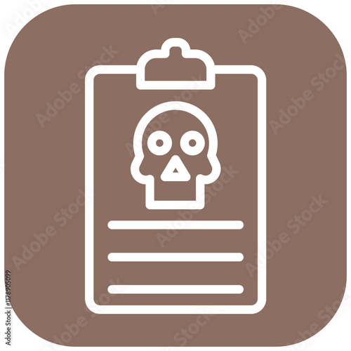 Death Certificate vector icon illustration of Funeral iconset.