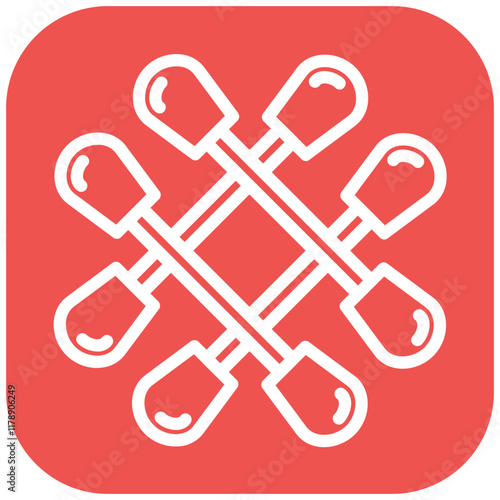 Cotton Swabs vector icon illustration of Pharmacy iconset.