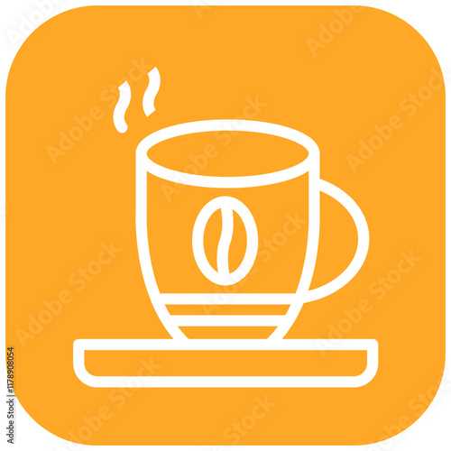 Cappuccino vector icon illustration of Italy iconset.