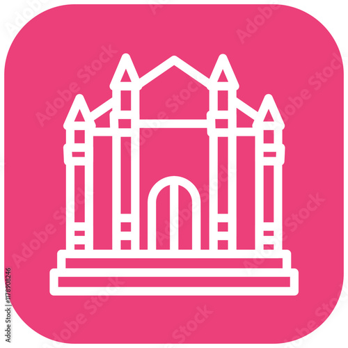 Milan Fashion vector icon illustration of Italy iconset.