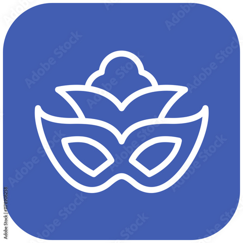 Italian Opera Mask vector icon illustration of Italy iconset.