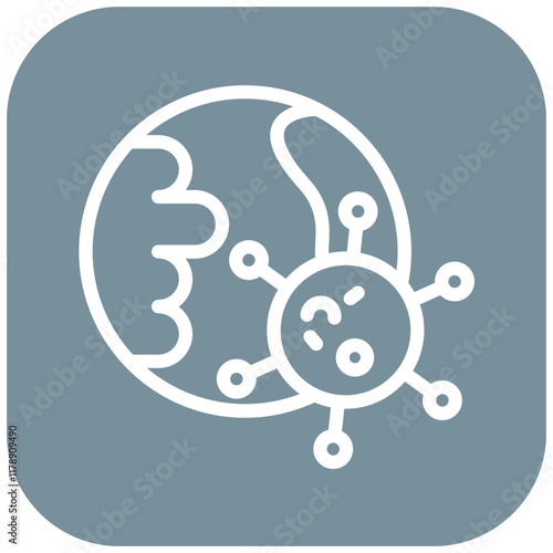 Epidemic Outbreak vector icon illustration of Infectious Diseases iconset.