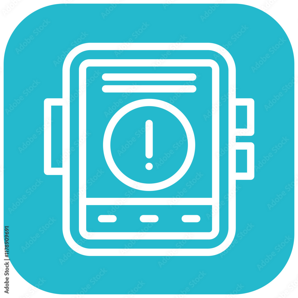 Outbreak Alert vector icon illustration of Infectious Diseases iconset.