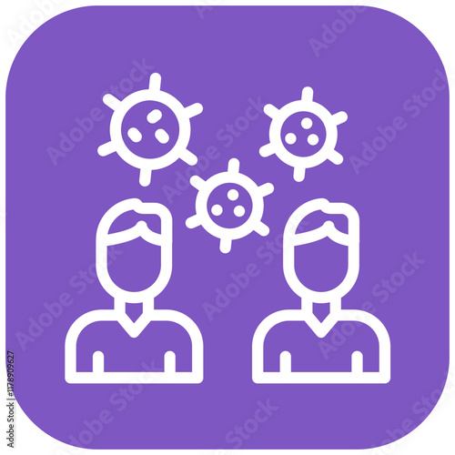 Disease Transmission vector icon illustration of Infectious Diseases iconset.