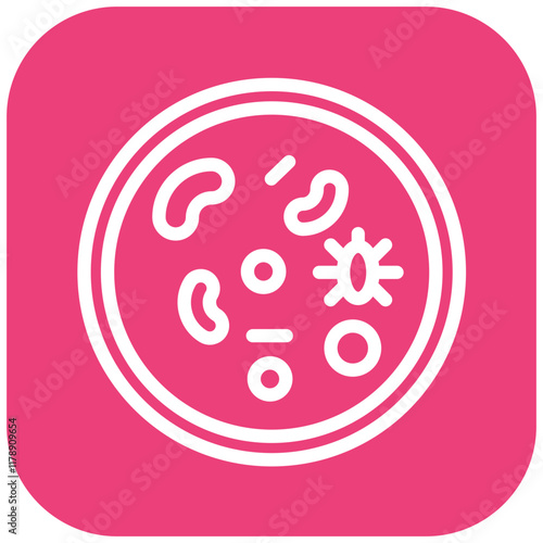 Pathogen Microscope vector icon illustration of Infectious Diseases iconset.