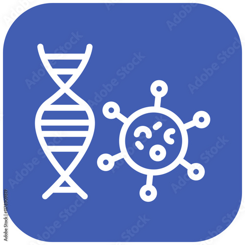 Viral Mutation vector icon illustration of Infectious Diseases iconset.