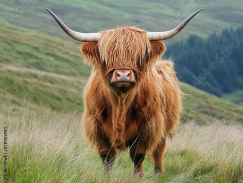Highland Cow in Meadow