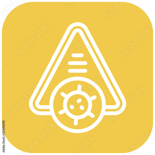 Pandemic Risk vector icon illustration of Infectious Diseases iconset.