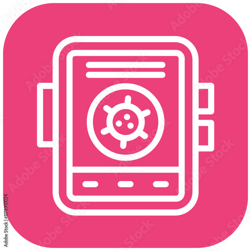 Contact Tracing vector icon illustration of Infectious Diseases iconset.