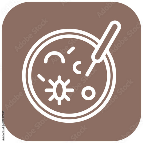 Pathogenic Sample vector icon illustration of Infectious Diseases iconset.