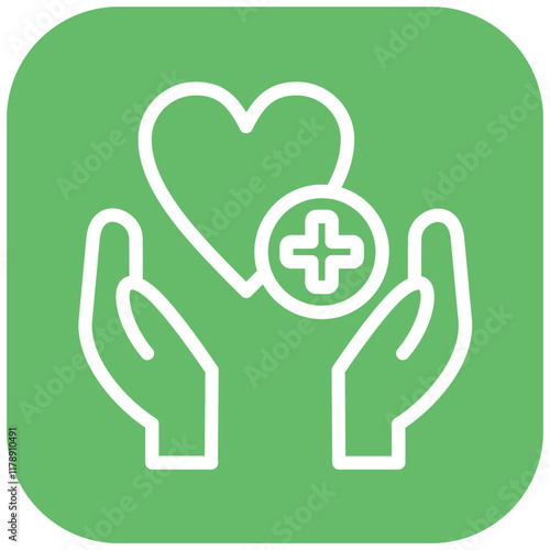 Healing Hope vector icon illustration of Chemotherapy iconset.