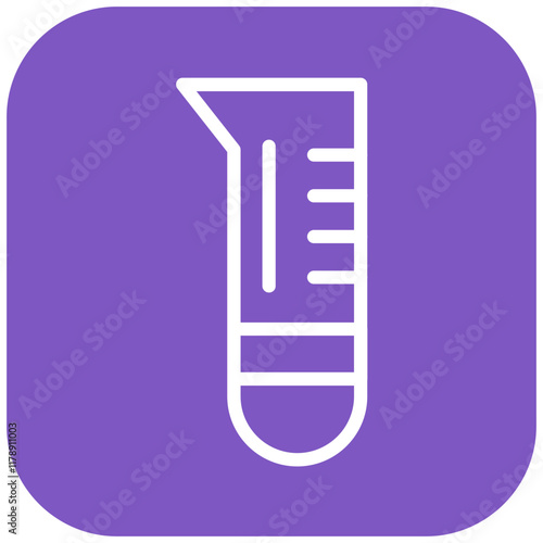 Graduated Cylinder vector icon illustration of Lab iconset.