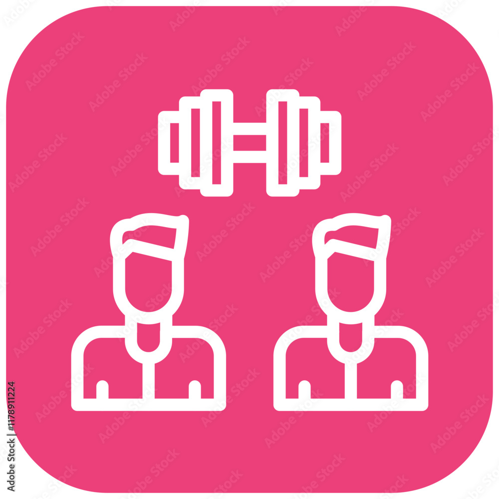 Workout vector icon illustration of Friendship iconset. Workout vector icon illustration of Friendship iconset.