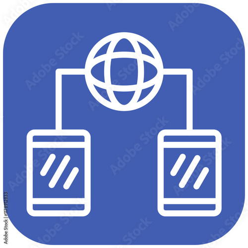 Network Compatibility vector icon illustration of Networking iconset.
